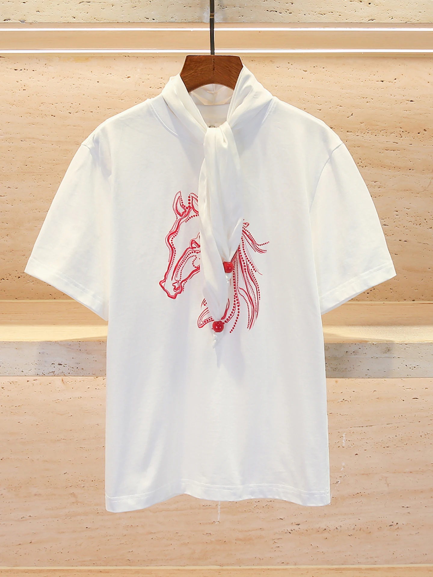 

Повседневная универсальная футболка с принтом знака зодиака, женская футболка премиум-класса на весну и лето, дышащая футболка с короткими рукавами и круглым вырезом