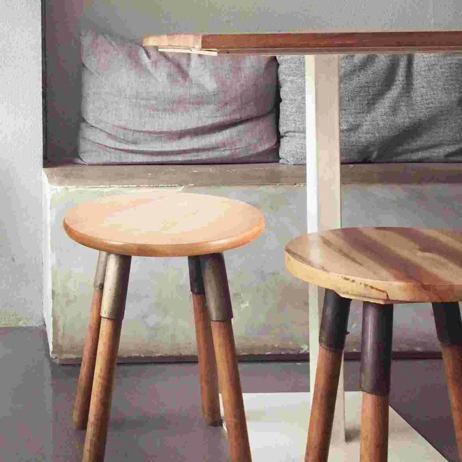 100PCS Solid Wood Round Bar Wooden Seat Round Chair Replacement Seat Wooden Seating Part for Home Bar Stool Counter Stool
