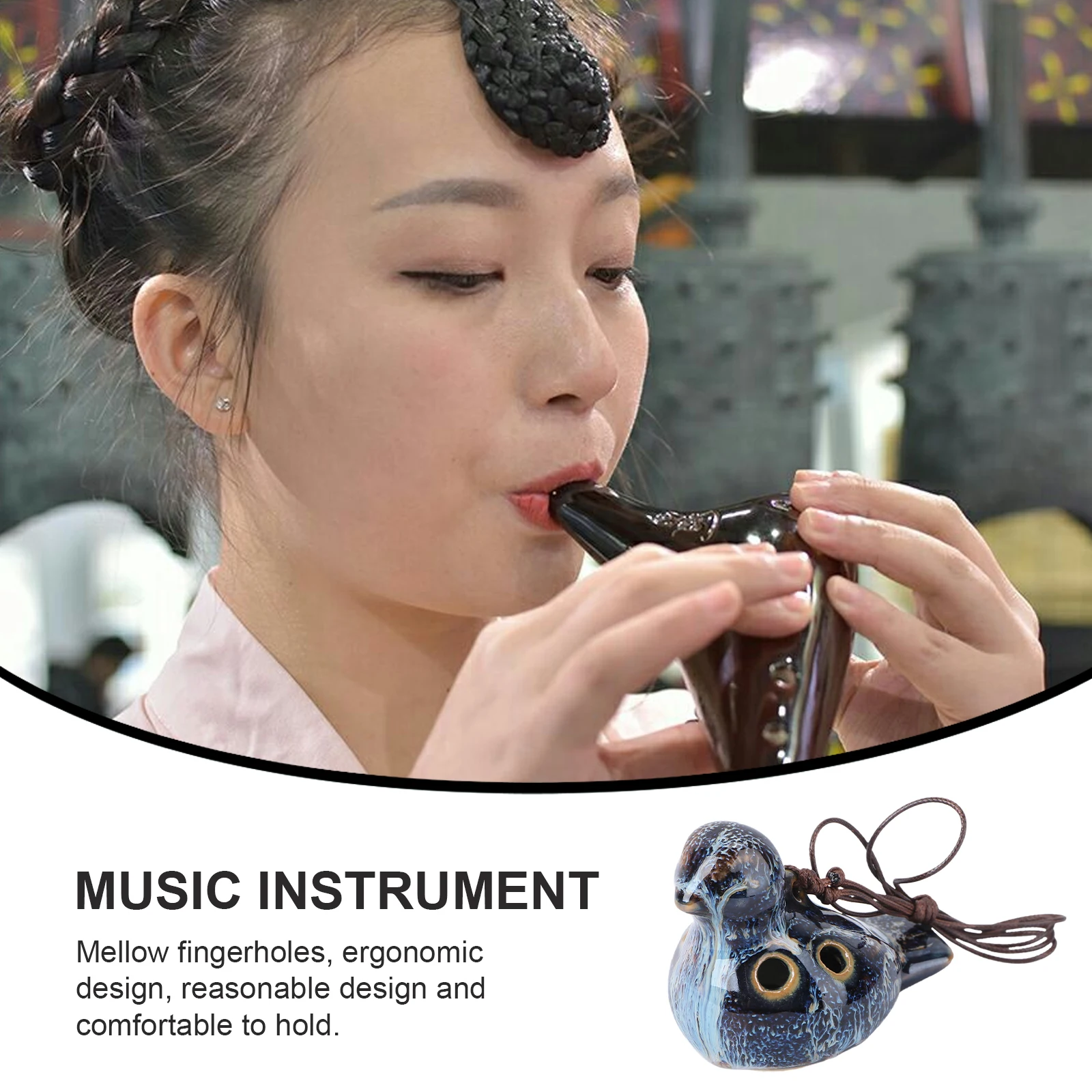 شكل الطيور 6 فتحات السيراميك الأكرينا أداة عزف موسيقى محمولة للمبتدئين الهواة المهنية لاعب هدية فكرة الأكرينا