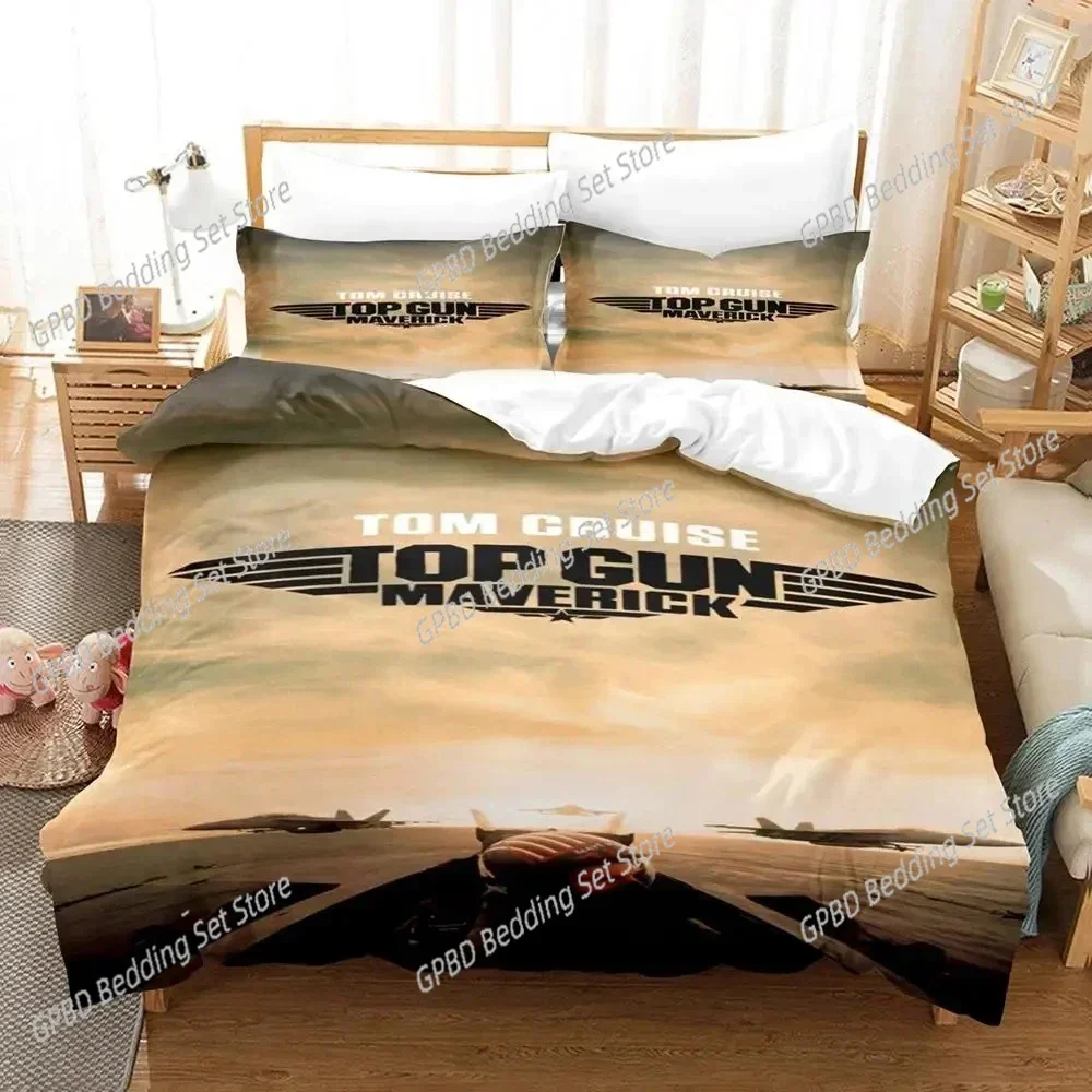 TV Top Gun Maverick Bedding Set For Bedroom Soft Modern Bedspreads Comefortable Kids Duvet Cover Quilt Cover And Pillowcase