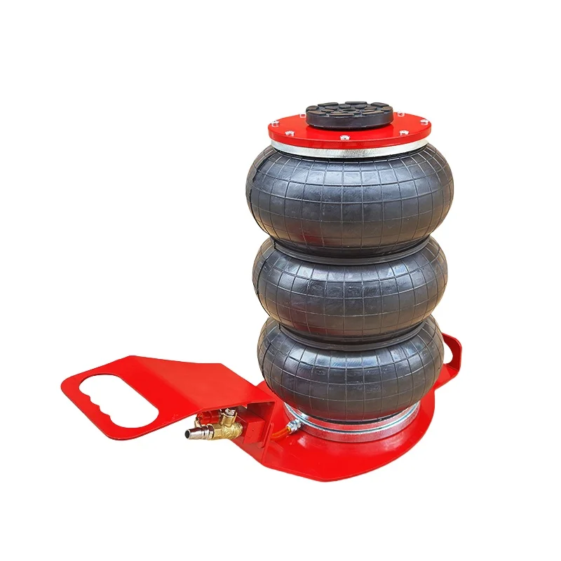 3Ton 5 Ton Heavy Duty Folding Gas Cylinder Extended Handle Lifting Tools Pneumatic Triple Bag air Jack