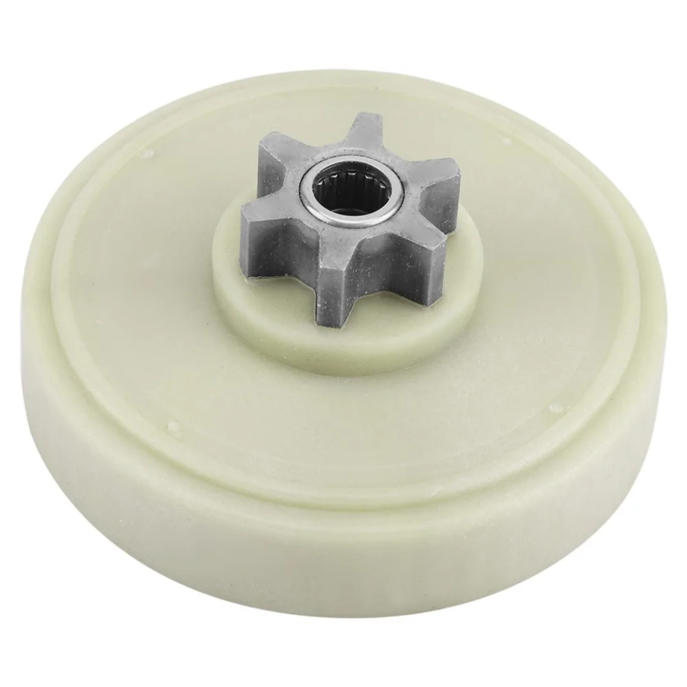 Silver Electric Chainsaw Drive Sprocket Metal Small Engine Chainsaw Accessory for 107713-01 and 717-04749 Electric Chainsaw.