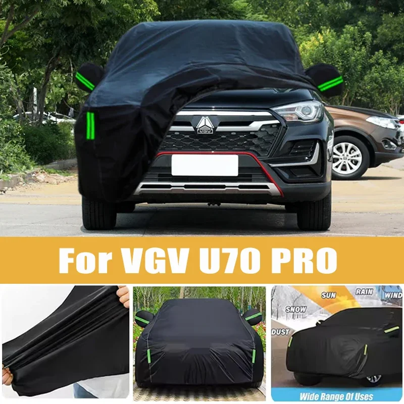 

For VGV U70 PRO Full Car Cover Four Seasons Outdoor Sun Anti UV Rain Snow Dust Protection Oxford Cloth Accessories