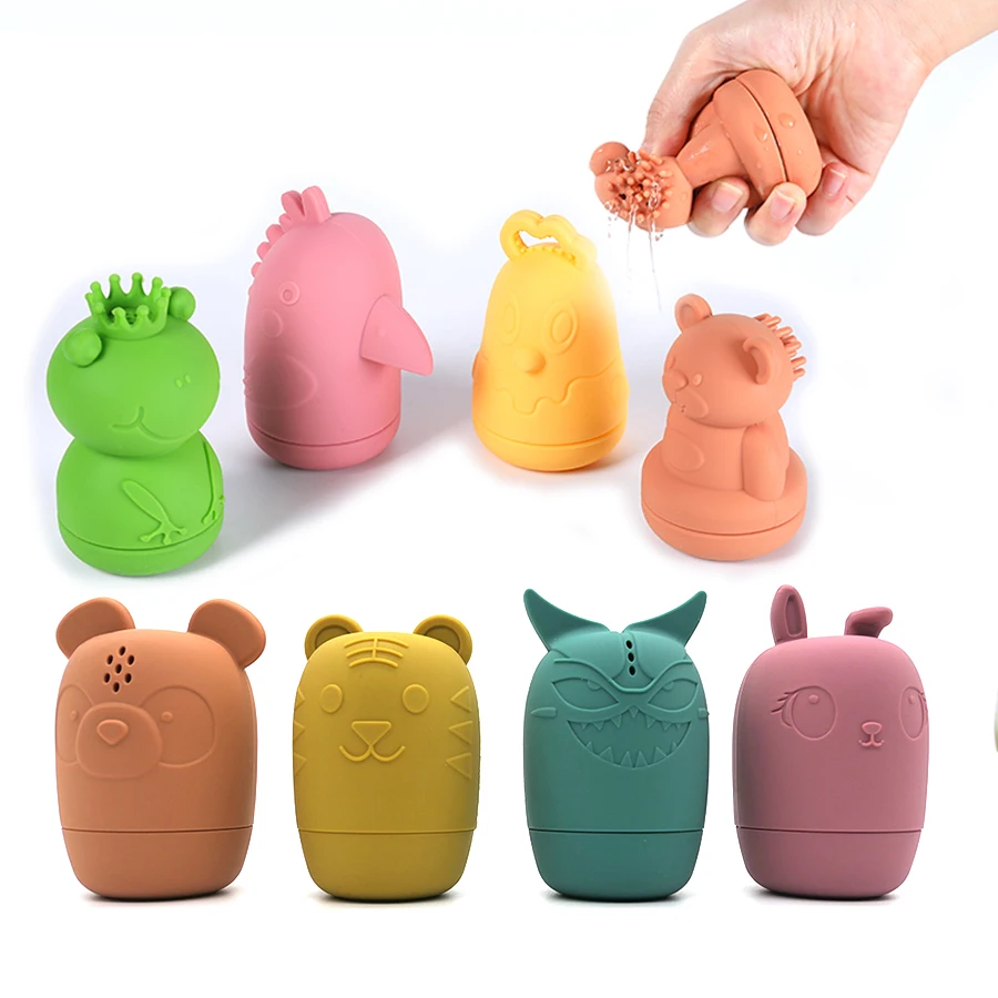 ของเล่นอาบน้ําเด็กเด็กว่ายน้ําตุ๊กตาซิลิโคนน้ําเล่นสนุกอาบน้ําน่ารักตลกเด็กห้องน้ําอ่างอาบน้ํา