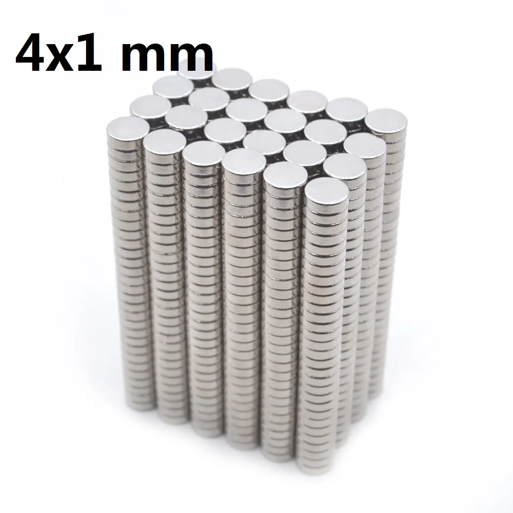 10000pcs 4X1mm Thick Circular Disc Neodymium 4x1 Magnets Model Craft NEW 4mmx1mm Art Craft Connection D4*1mm imanes new magnet