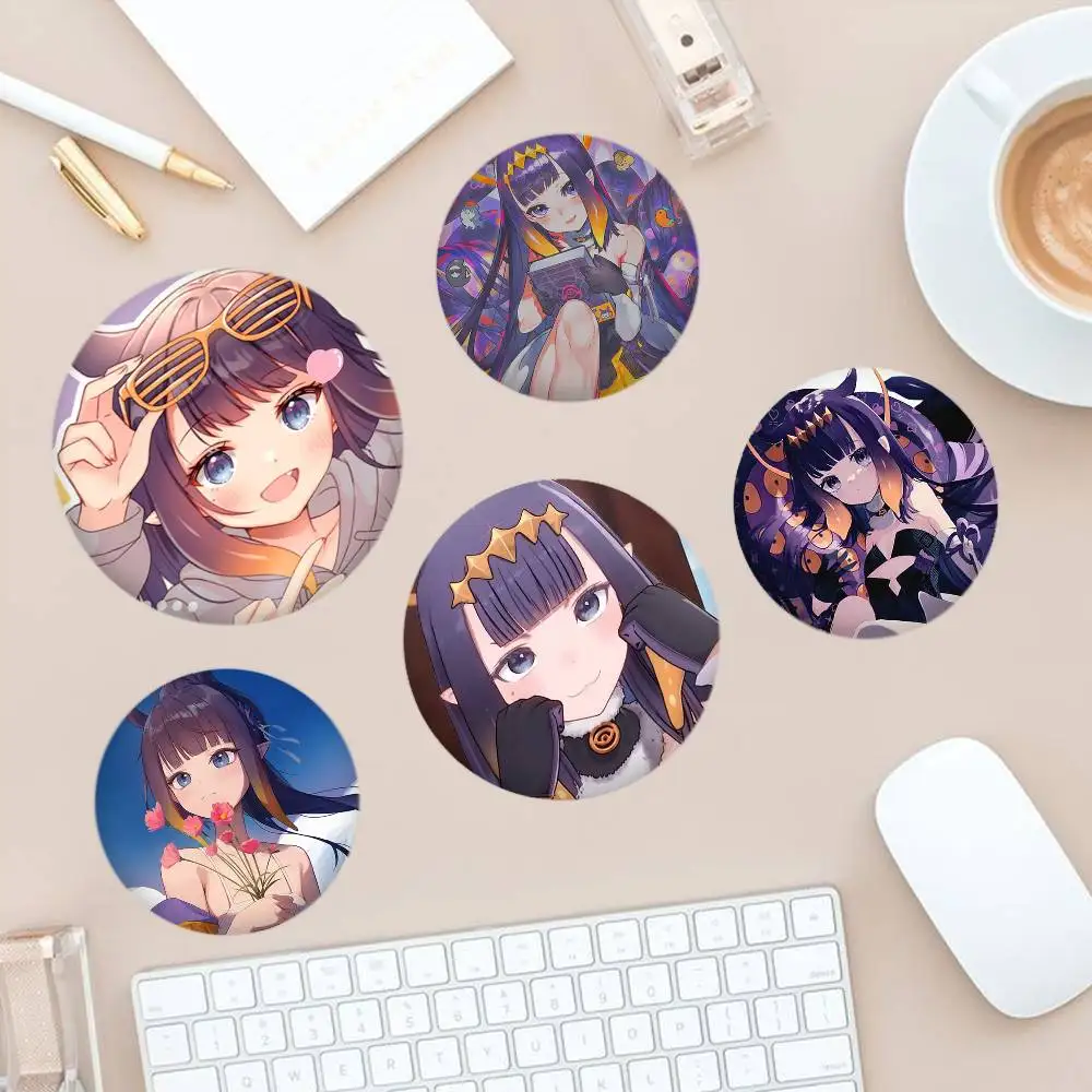 

Ninomae Ina Hololive VTuber Button Pins Backpack Clothing Decor Brooch Badge Jewelry Gifts for Kids