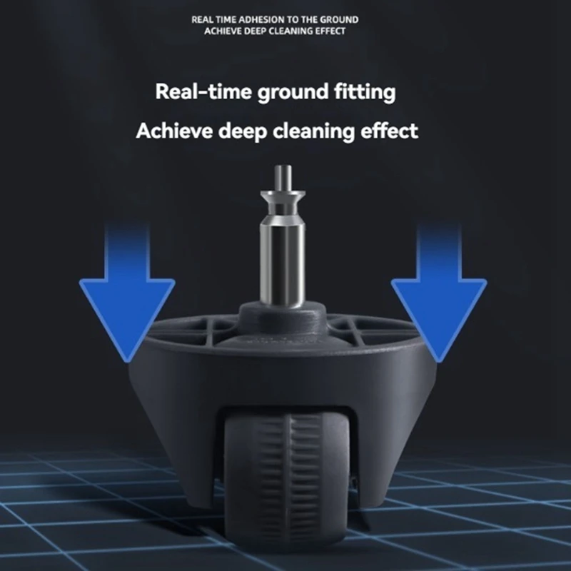 A44F-عجلة السفر لـ Narwal J4 / J5 جهاز آلي لتنظيف الأتربة أجزاء مكنسة عالمية مرفقات العجلات