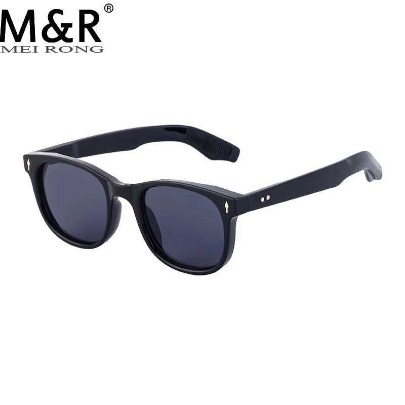 

2024 Fashion Trend Men's Square Sunglasses Retro Gradient Rice Nail Eye Frame Outdoor Tourism Driving Sun Protection Sunnies