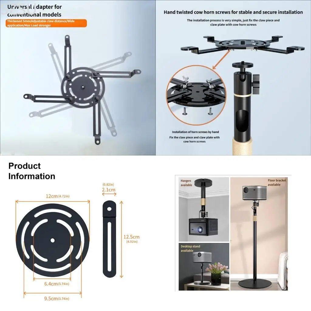 SZSU High Quality Projector Support Base with 4 Flexible Arms for Various Models