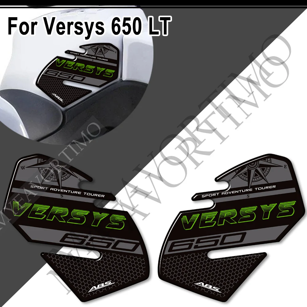 Versys 650 Fuel Previous Pad Stickers, Protector Decal, Moto, Kawasaki Versys 650LT 650 LT Adventure Touring Accessrespiration