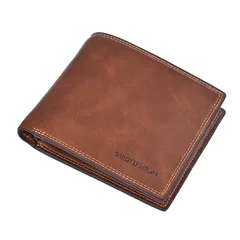 2022 New men's short wallet iron edge Korean version youth men's horizontal wallet trend card holder Coin purses
