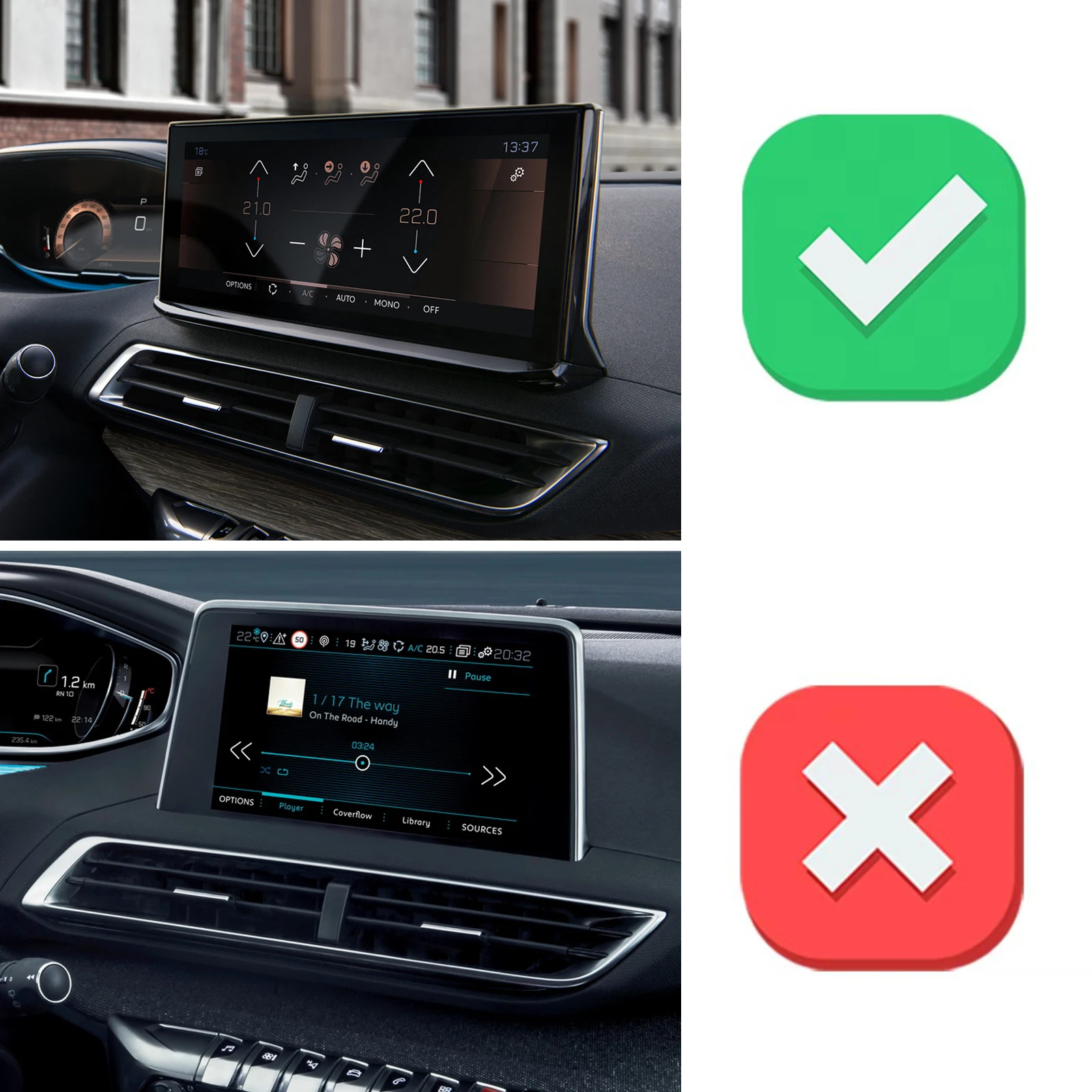 Car Mobile Phone Holder for Peugeot 3008 2021-2023 GPS Bracket Navigation Stand Auto Accessories