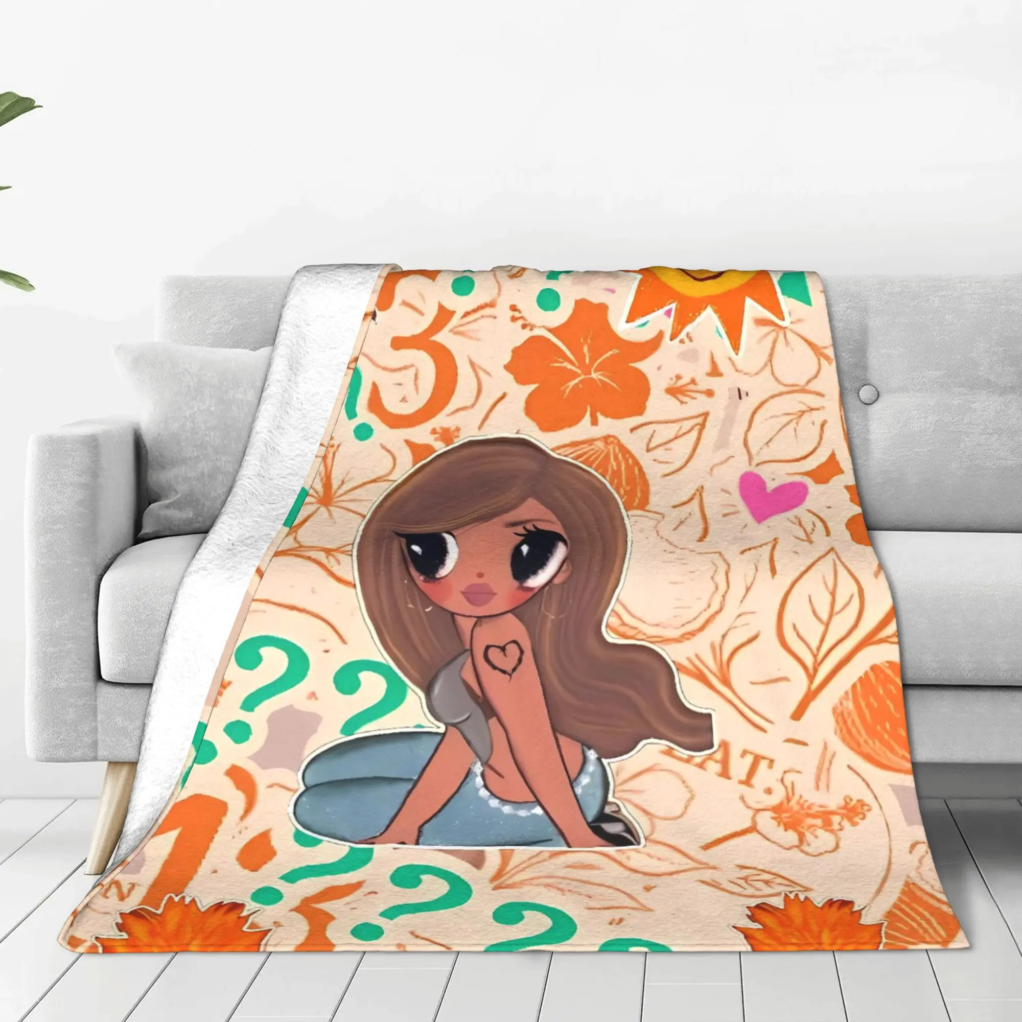 KAROL G Tropicoqueta Flannel Blanket Autumn  Warm Bedding Throws for Kids Adult Home Decor Fashion Bedspread Sofa Bed Cover
