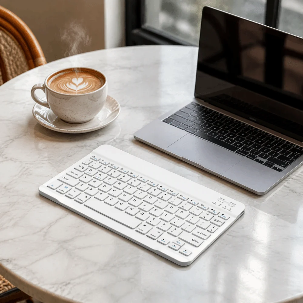 Friendly 10 Inch Mini Keyboard Super Slim Rechargeable Bluetooth Keyboard Mini Size Wireless Wireless Keyboard Work From Home