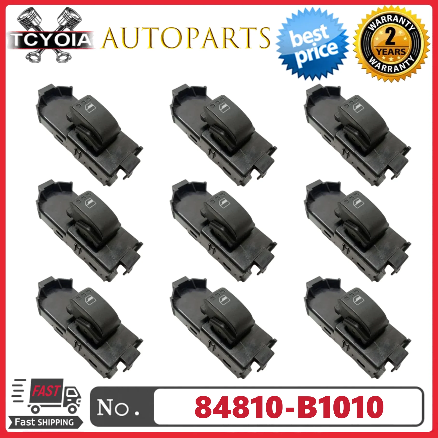 

Renovation 10/50pcs Single Electric Window Control Switch 192752 84810-B1010 84810B1010 For DAIHATSU MATERIA Sirion M3 2007-2011