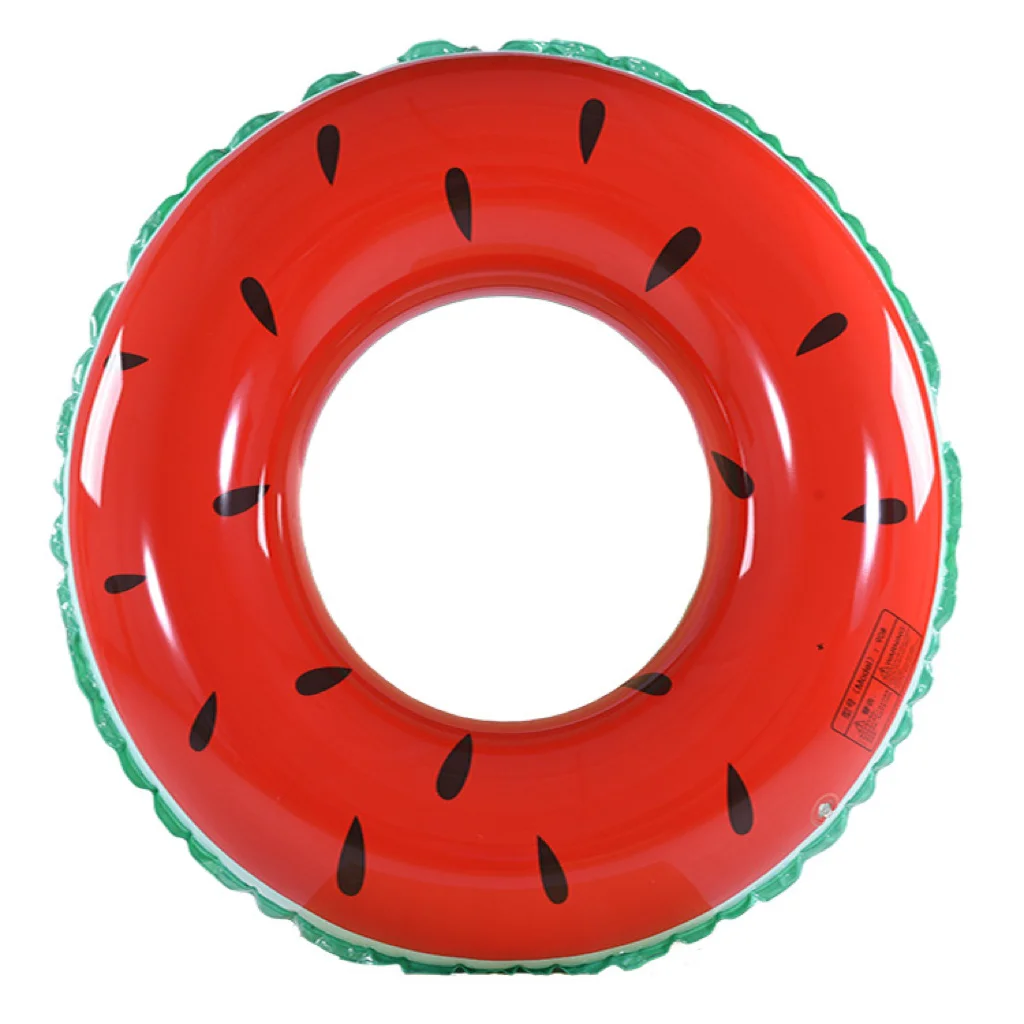 Watermelon Swim Ring Inflatable Float Backyard Pool Float Circle For Adult Children Summer Water Sports Outdoor Game