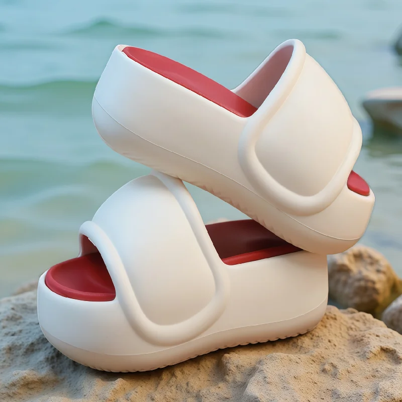 

New 6cm flatform chunky slippers woman summer anti odor slides women light platform EVA shoes home outside beach slipper female
