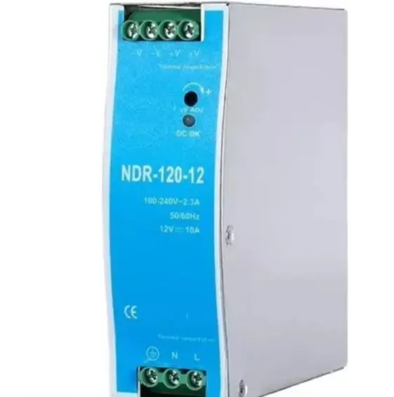 NDR-120-24 DIN Rail Switching Power Supply Ultra-thin 12V 10A /24V 5A 120W Metal Shell AC/DC