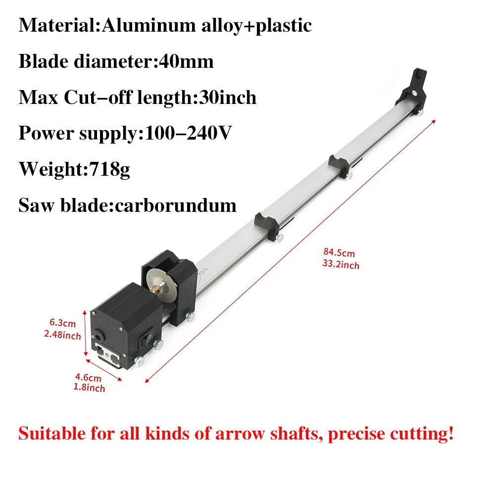100-240V Electric Arrow Grinder Saw Blade Cut and Grinding Arrow Shaft for Bow Outdoor Shooting Hunting Archery Arrow Shaft Tool