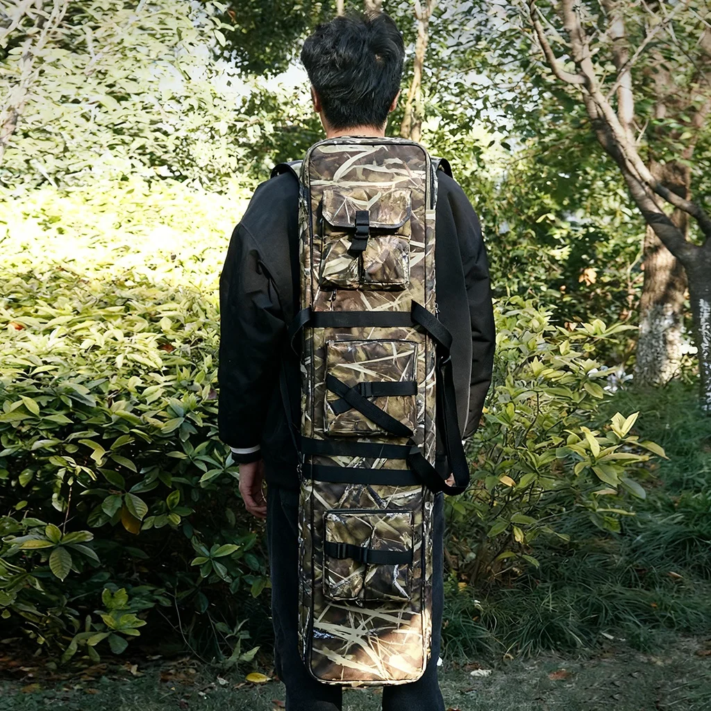 94cm 120cm Doppel-Langwaffentasche Weiche Gewehrtasche Gewehr-Rucksack Schießtasche Schultertasche für Jagdzubehör – Detail 8