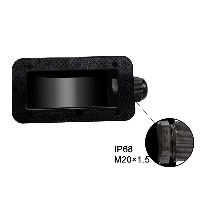 Waterproof ABS Solar Panel Cable Entry Gland Sealing Junction Box Double/Single Hole Curved Connector for RV Caravan Boat Wire - view 6