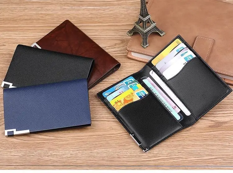 Neuer Schlanker Kartenhalter für Herren, Metall-Multikartenhalter für Ausweis, Kreditkarten und Führerschein, Ultra-Dünner Tragbarer Premium-Organizer – Detail 12