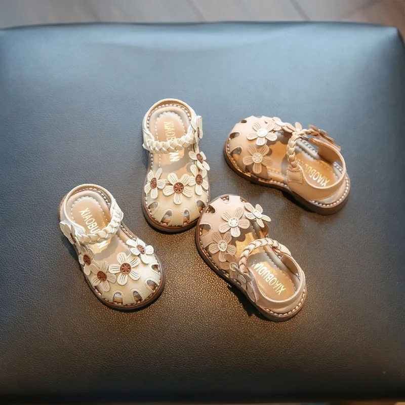 Baby Baotou Princess Sandal2026Summer New Korean Edition Child Soft soled Single Shoes Casual Girls' Anti slip Walking Sandals