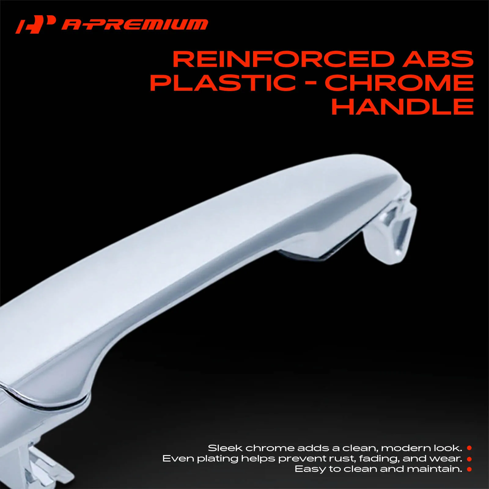 A-Premium Front Driver Side Chrome Exterior Door Handle w/ Keyhole for Ford Fusion 2006-2012 Lincoln MKZ 2007-2012 Mercury Milan