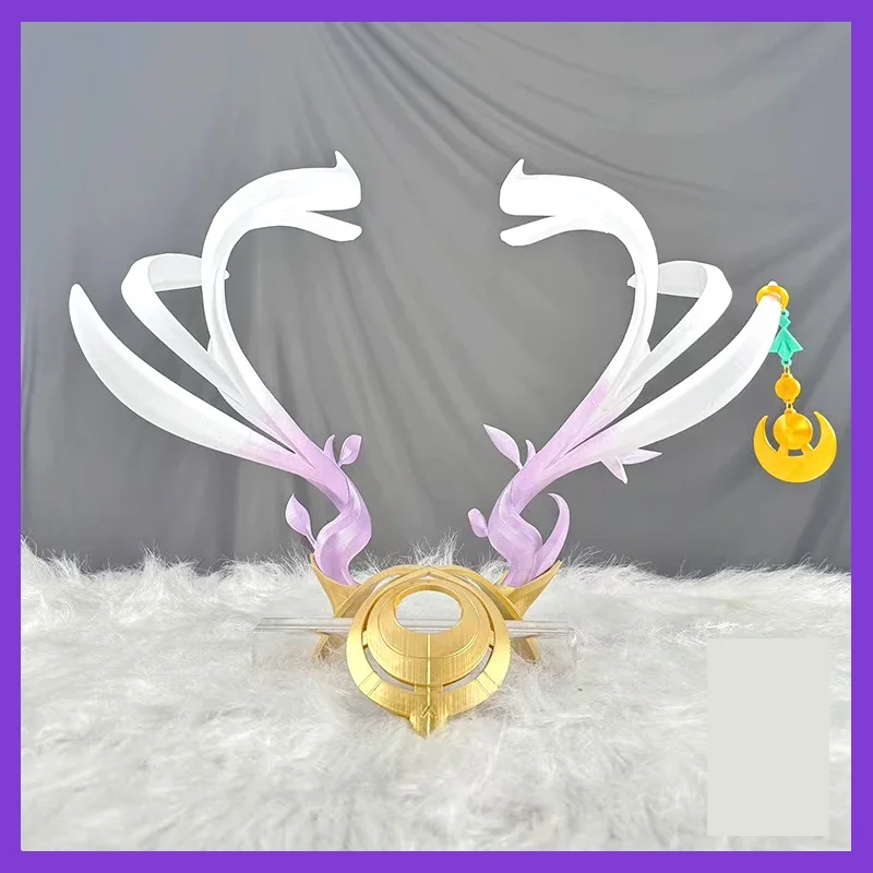 

2026 Genshin Impact Lauma Cosplay Horns Headwear Hair Clip Anime Halloween Costume Accessory