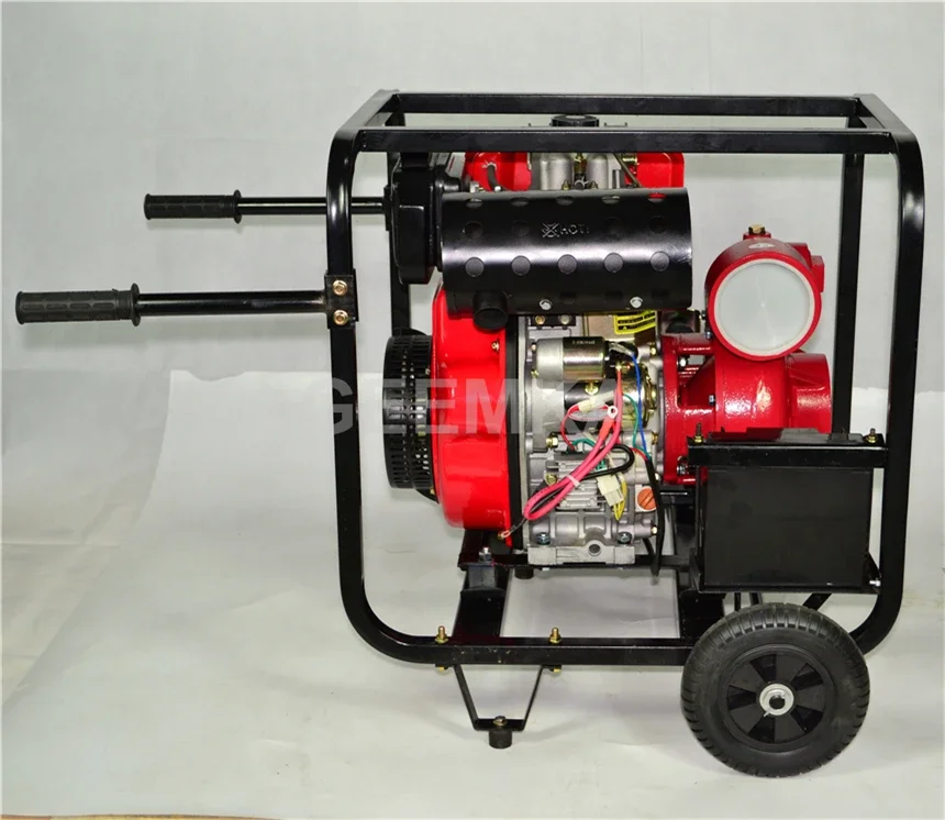 portable cast iron high pressure 13hp 100mm 4inch diesel engine water pump