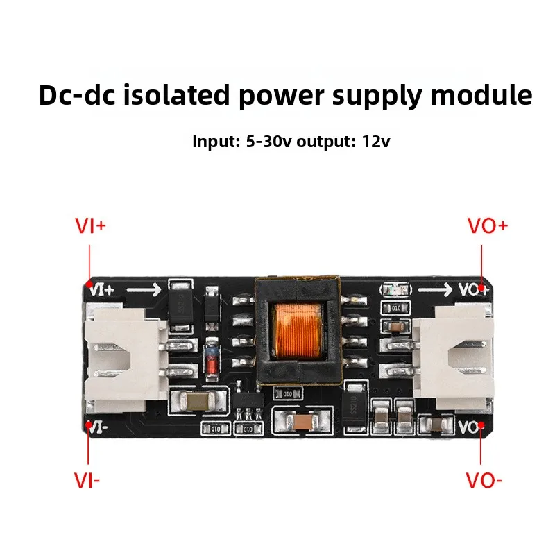DC-DC Isolated Power Module, Wide Voltage 5-30V Input to 12V Output 5W High Performance Isolated Converter
