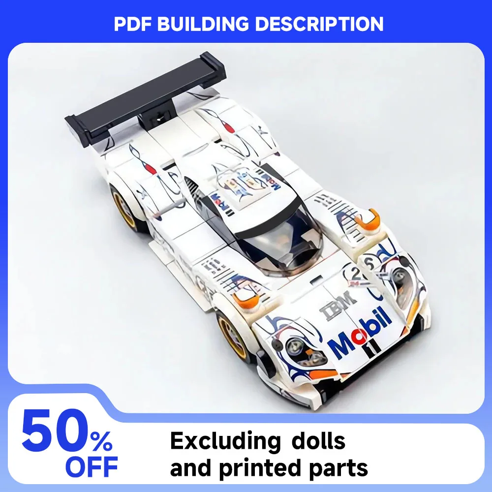 Moc série de corrida terceira geração 98 modelo le mans 24 horas corrida resistência diy montagem blocos construção brinquedo das crianças menino presente