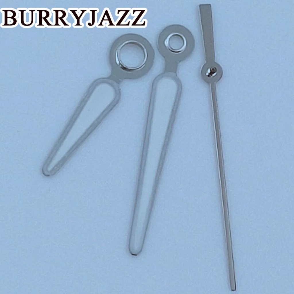 BURRYJAZZ NH35 NH36 NH38 7S26 7S36 4R35 4R36 Watch Hands Silver Hands Green Luminous