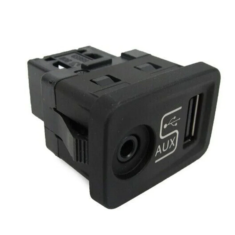 Upgraded Auxiliary Usb Port Socket for Fiat 500 2012 2014  Black Color  Higher Grade Electric Components  Perfect Fitment