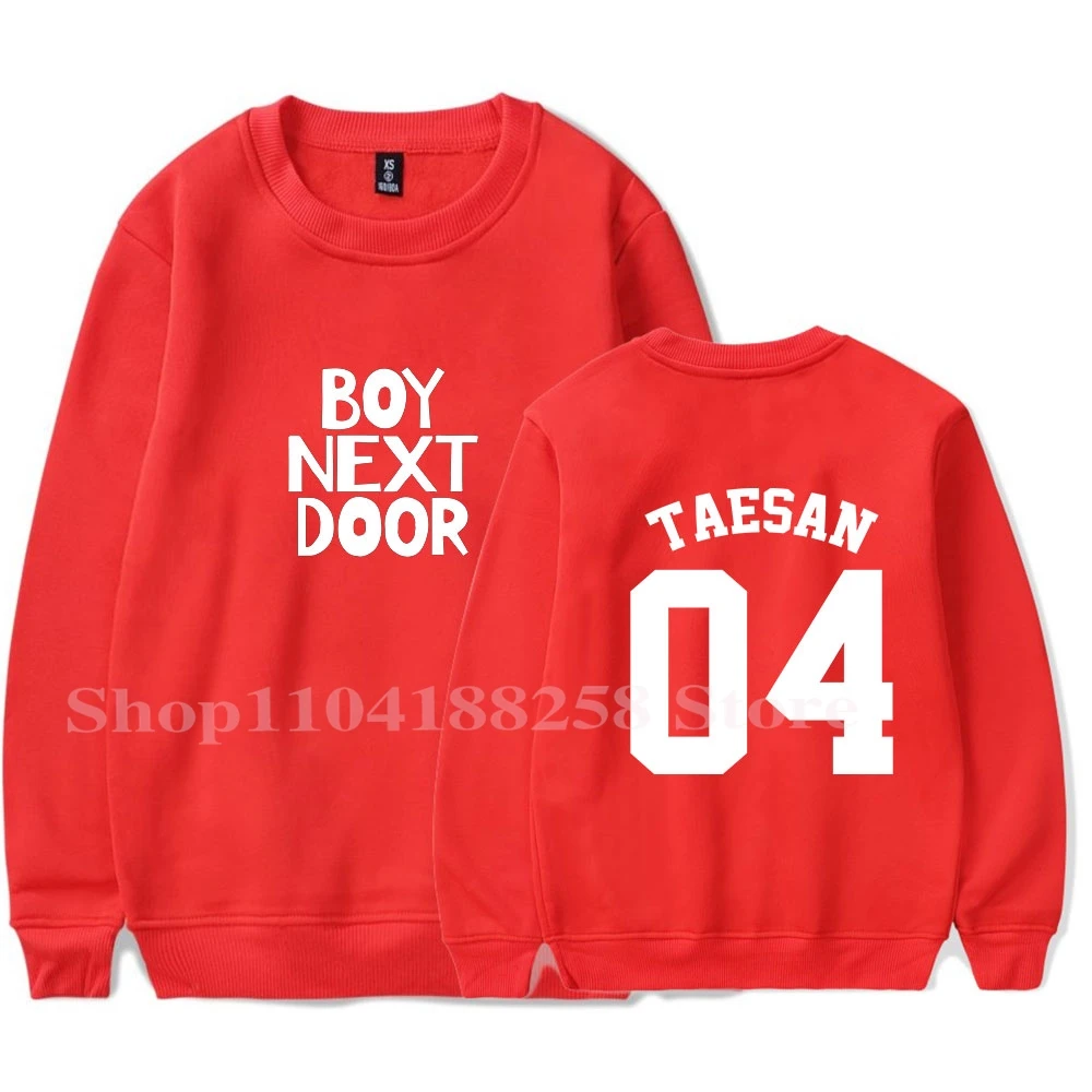 BOYNEXTDOOR Taesan crew neck sweatshirt Merch Women Men Long sleeve Fashion Casual Hooded Sweatshirts