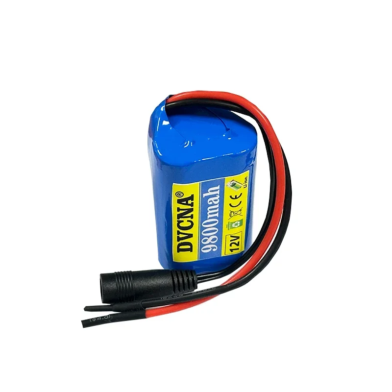 2024 new 12V 9800mAh 3S1P Lithium Battery 18650 Lithium Battery Pack Protects The Rechargeable Board + 12.6V1A Charger.