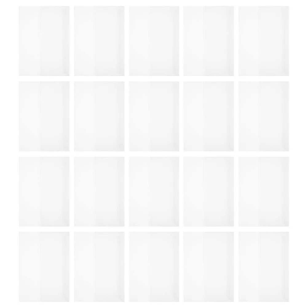 20 fundas de libros de plástico transparente impermeables para libros escolares de desgaste y desgaste de derrames