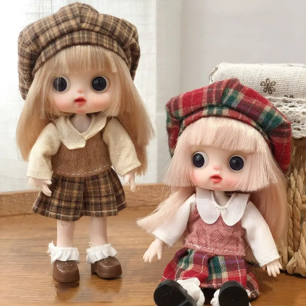 

Movable Joints Ob11 Doll with Clothes Adjustable Mini Obitsu 11 Clothes Dolls Kawaii 14CM Obitsu Clothes Doll Birthday Gifts