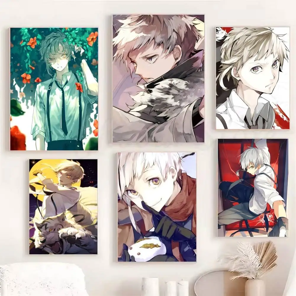 Anime B-Bungou Stray Dogs Nakajima Atsushi Posters Fancy Wall Sticker for Living Room Bar Decoration Wall Decor