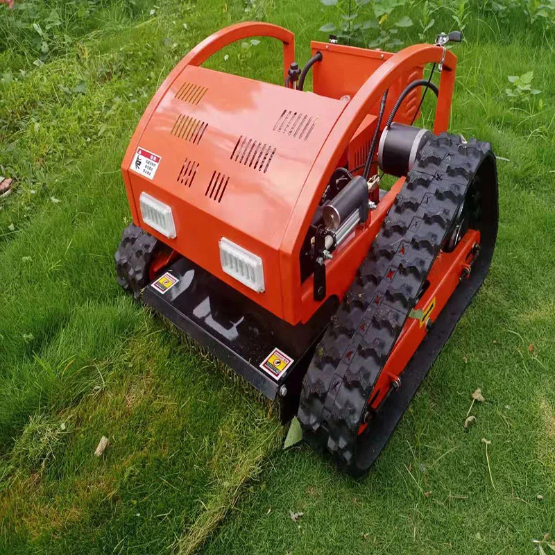 Remote control price good quality cutter machine crawler garden cordless lawn mower