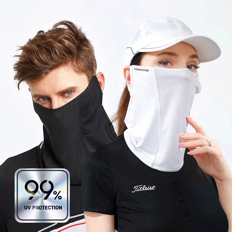 

1+1 Uv Protection Mask Face Sunshade Bicycle Mask Korean Improved