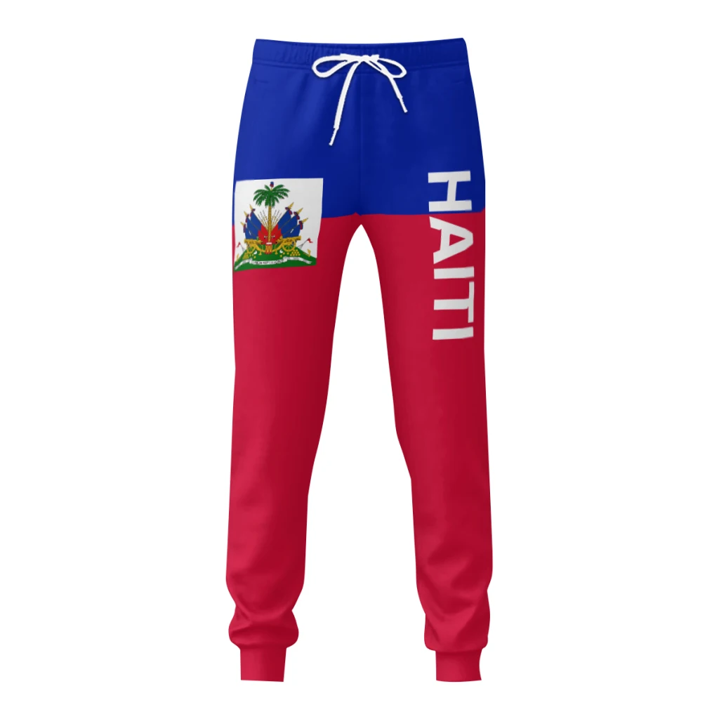 2025 Haiti Flag Mens Sweatpants with Pockets Joggers for Men Sports Casual Sweat Pants With Drawstring