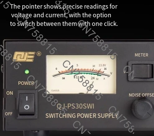 

PS30SWI type. 13.8 volts 30 amps, DC regulated communication switching power supply for car radio base station