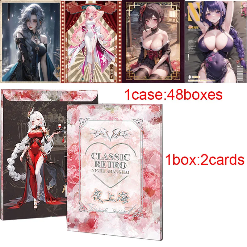 

2024 Newest Night Shanghai Goddess Story Cards A4 Size Waifu Box CCG ACG Hobby Gift 4Binders