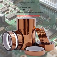 Gold Finger Tape High-Temperature Resistant PI Polyimide Tape for Mobile Phone Circuit Board Battery Wrapping, Heat Insulation,