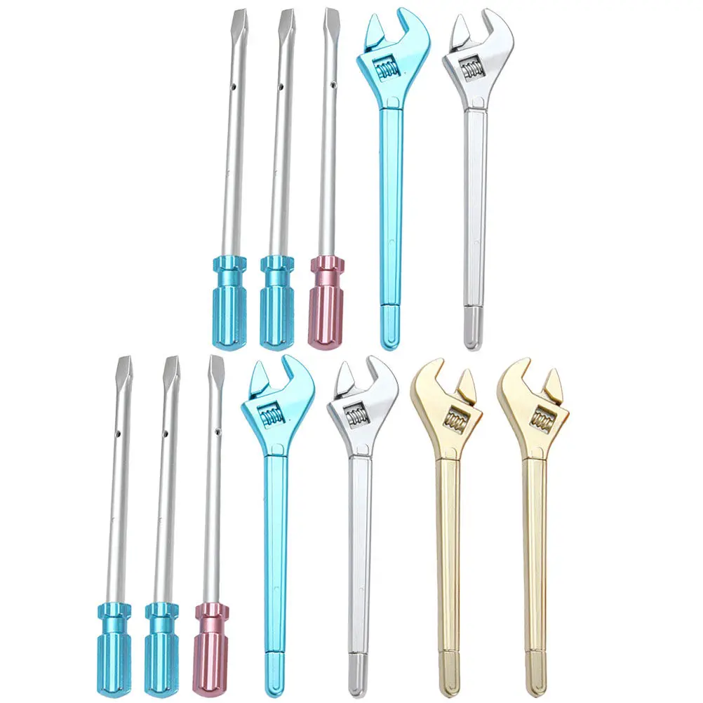 

12Pcs Decorative Gel Pens Cartoon Wrench Shaped Ergonomic Grip Fine Point Writing Pens for School Office Supplies Signature