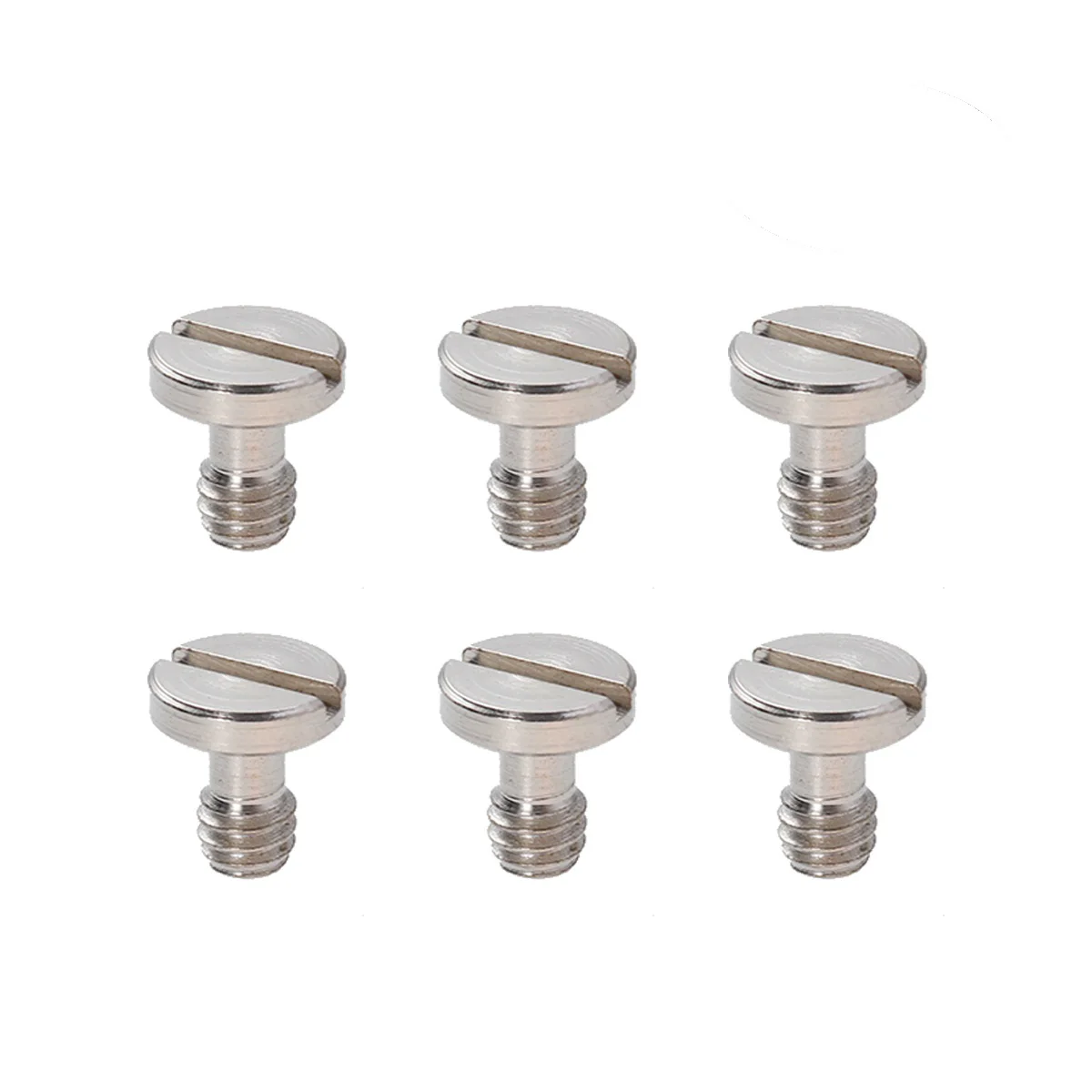 6 Pcs Sealant Screw Mount Screws for Tripod 1/4 - 20 Thumb Self Tapping Monopod Plate Camera Stainless Steel Tuner