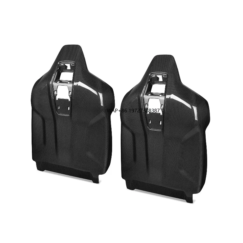 

2 PCS Dry Carbon Fiber Back Seat Cover Interior Trims for G90 G99 M5 2025+ Sedan Replacement Style Back Seat Cover