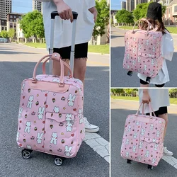 Universal Wheel Suitcase Rolling Luggage Trolley Bag Travel Bags Short-trip Large Capacity Backpack Carry-on Bag For Shopping