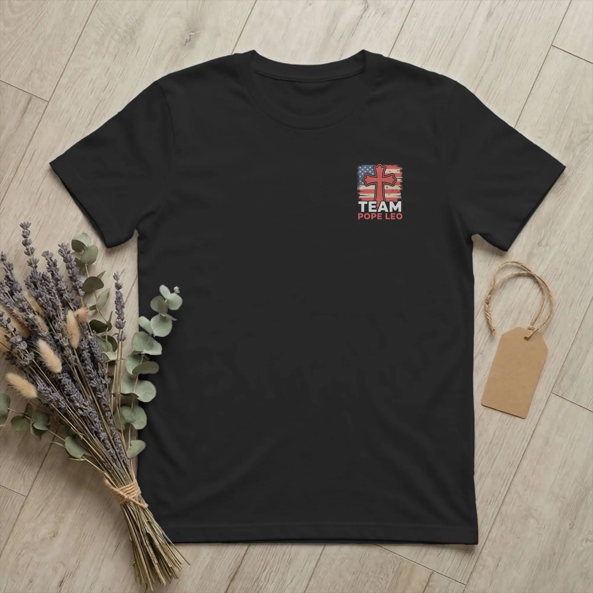 Men's T-Shirt Team Pope Leo XIV Vintage Cotton Tee Shirt Short Sleeve Cardinal Robert Prevost T Shirt Crew Neck Clothes Gift